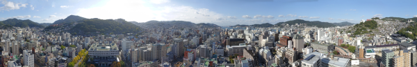 01-01　2021年長崎市役所屋上からの市街地全景